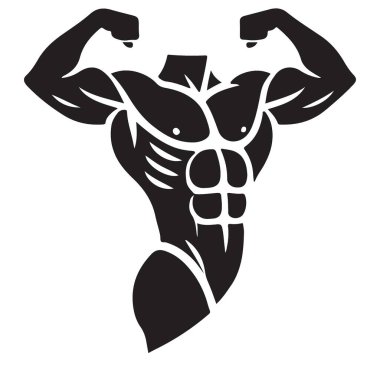 Fitness ve Vücut Geliştirme için Kas Vücut Görünümü