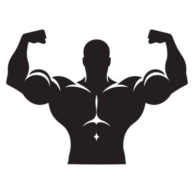 Fitness Motivasyonu için Güçlü Kaslı Adam Görüntü