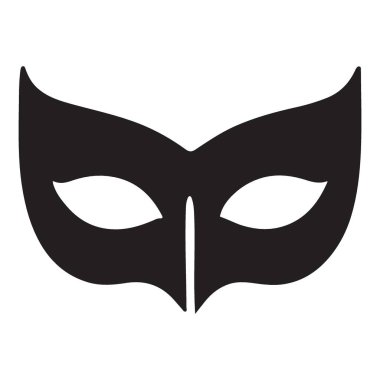 Siyah Süper Kahraman Maske Tanıtım Vektör Partisi Kostüm Resmi