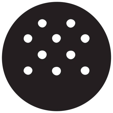 İngiliz Kahvaltısı İçin Minimalist Crumpet Siluet Simgesi