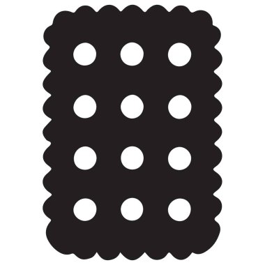 Bir Kraker Bisküvisi Detaylı Vektör İllüstrasyonu Tasarım İçin Mükemmel