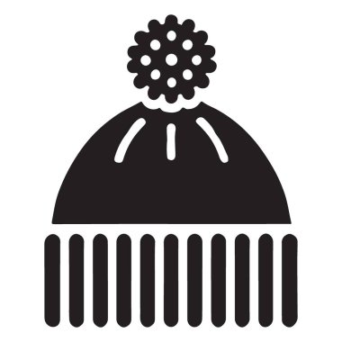 Başı sıcak tutmak için Sıcak Kış Şapkası Vektör İllüstrasyonu