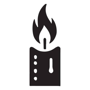 Yanan Mum Silueti Umut Barışı Hatırlama Yansımasını Sembolize ediyor