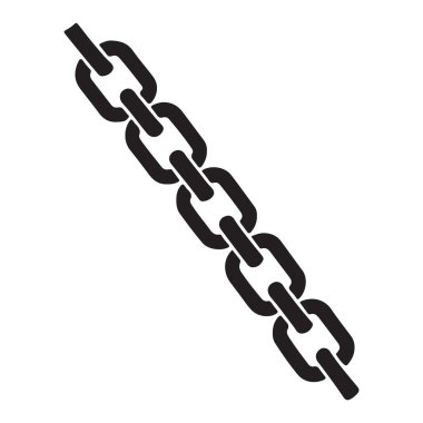 Black Chain İllüstrasyon Güvenlik Bağlantısı Güçlü Ortaklık Vektörü Elementi