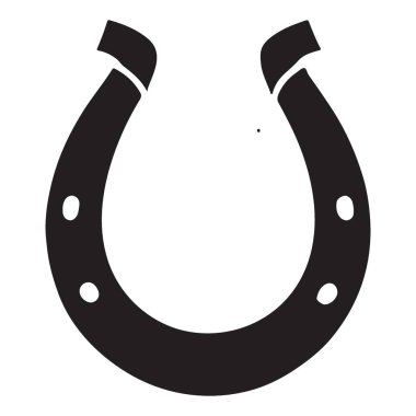 Siluet Nal Vektör Şans Tılsımı Sembol Koruma Atı