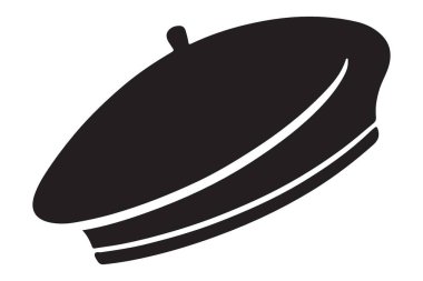 Kara Bere Askeri Moda için Siluet Vektör İllüstrasyonu