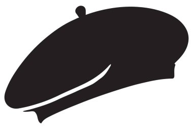 Siyah Bereli Vector Moda Giysileri ve Tarzı İllüstrasyonu