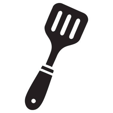 Aşçılık Tasarımları için Spatula Silüeti Vektör ResmiComment