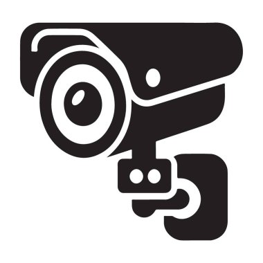 Güvenlik kamerası CCTV Vektör İllüstrasyonuName