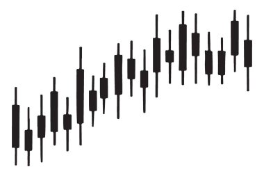 Borsa Çizelgesi Şablon Şablonu Yükselen Fiyat Trend Analizini Gösteriyor
