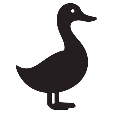 Doğal tasarımlar için yan görünüm ördek resimleme vektör görüntüsü