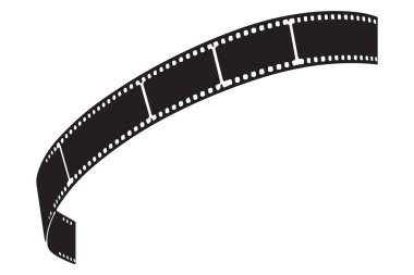 Film Strip Vector Illustration Cinema Film Endüstrisi Görsel Element