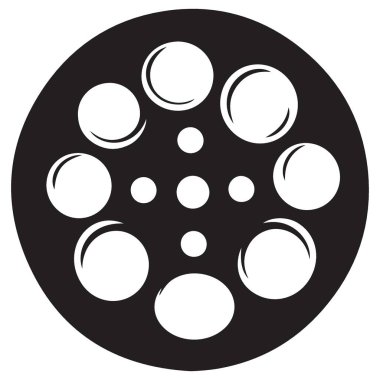 Soyut Film Maket Vektör Tasarımı Modern Geometrik Film Simgesi