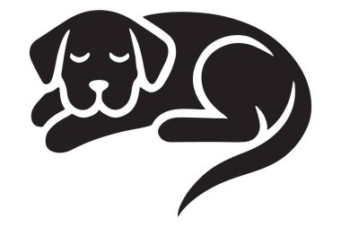 Ticari Projeler için Uyuyan Siyah Labrador Görüntü