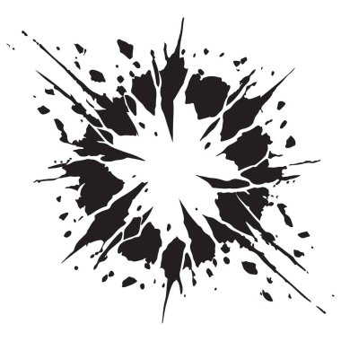 Soyut Grunge Grafik Tasarımı için Mürekkep Sıçratma Vektörü ResmiComment