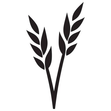 Organik tarım için Buğday Takibi Tarım Simgesi Resim Vektörü