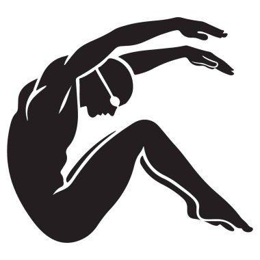 Yüzücü Dalış Derinlemesine Görüntü Mükemmel Vektör Tasarımı