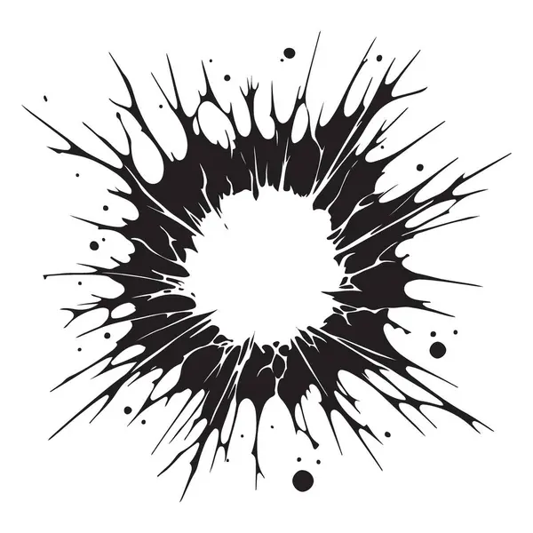 Grafiksel Projeler ve Yerleşimler için Soyut Patlama Vektörü İllüstrasyon Tasarımı