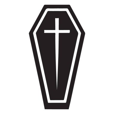 Cadılar Bayramı Tasarımı için Tabut Silüeti Vektör ResimleriName