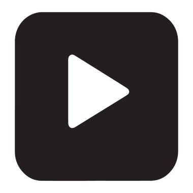 Çokluortam Sunum İçeriği için Basit Oynatma Düğmesi Vektörü ResmiComment