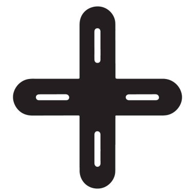 Kırpılmış + İşaretli Vektör İllüstrasyonu Matematiksel İşlemler Sembol Toplaması