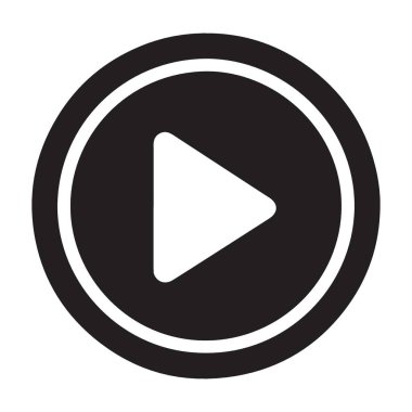 Çokluortam ve Ses Görüntüleri için Simge Vektör Tasarımı Oynat