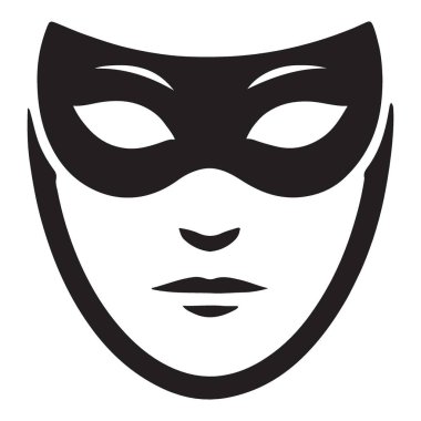 Maskeli Maske Siluet Simgesi, Şenlik ve Parti Kostüm Tasarımı