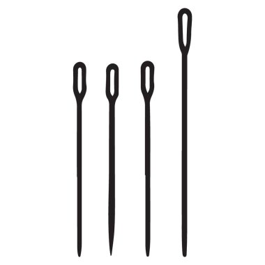 Terzilik için Çeşitli Dikiş İğneleri Vektör Tasarım Elementleri