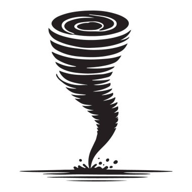 Hava ve Doğal Afet için Tornado Resimlendirme Vektör Tasarımı