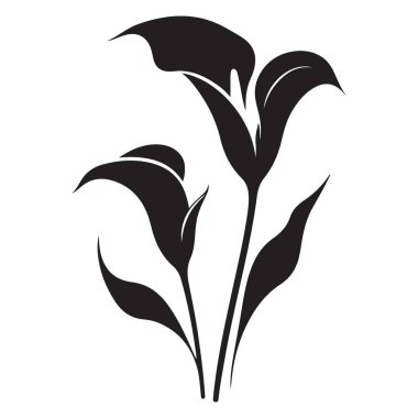 Üç Çiçek Çiçek Vektör Sanat Bahçesi ve Çiçek Tasarımı