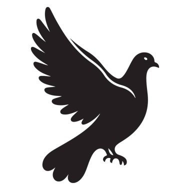 Dove Silueti Barış ve Umut Projeleri Grafik Vektör ResmiComment