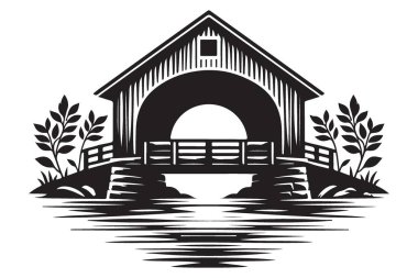 Görüntü Manzarası Tasarımı İçin Kapalı Köprü Silüeti Vektör ResmiComment