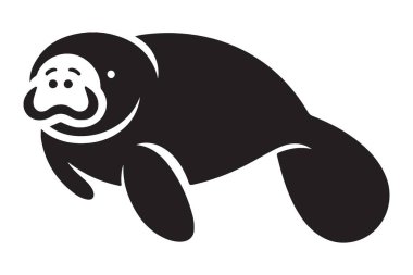 Şirin Denizayısı Vektör Çizgi Filmi Deniz Hayvanı Tasarımı