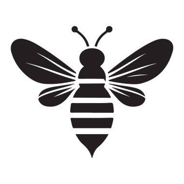 Arı illüstrasyon vektör tasarımı böcek tozlaştırıcı bal üretim grafik elementi