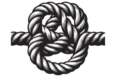 Düğüm İp Bağlama Sembol Güçlendirme Bağlantısı Tasarımı