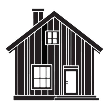 Ormandaki Konforlu Kulübe Kaçış Silueti Büyüleyici Evi