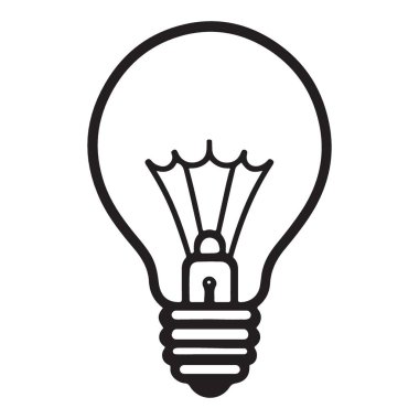 Yenilik ve aydınlatma için parlak fikir klasik ampul tasarımı