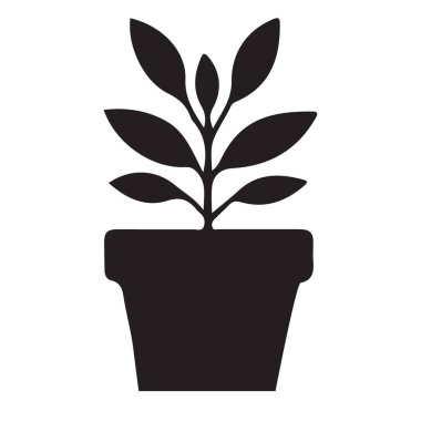 Yeşil Yaşayan Tasarımlar için Saklı Bitki Silüeti Vektör ResmiName