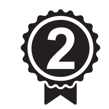 İkinci Sıralama Siluet Başarı Ödülü Rekabet İllüstrasyonu