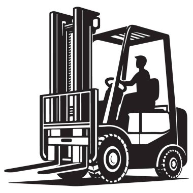 Forklift Kamyonu Ağır Görev Aletleri Depo Çalışması için Çizim