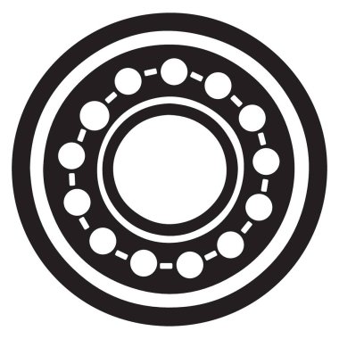 Mekanikler için Güvenilir Top Taşıyıcı Siluet Vektör Grafik BileşeniName