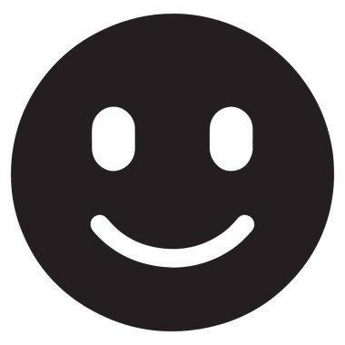 Minimalist Gülen Yüz Vektör Simgesi Yaratıcı Projeler Tasarımı