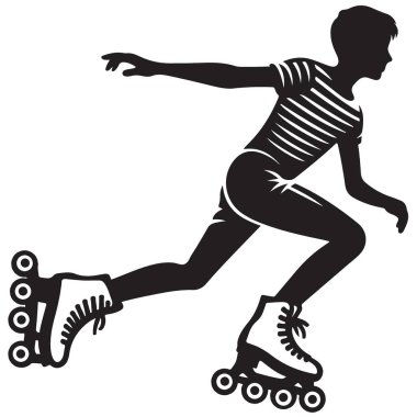 Siluet Patenci Açık havada eğlencenin tadını çıkarıyor.