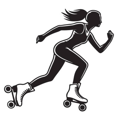 Patenli Siluet Vektör Spor ve Rekreasyon İllüstrasyonu