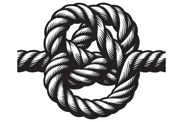 Düğüm İp Bağlama Sembol Güçlendirme Bağlantısı Tasarımı