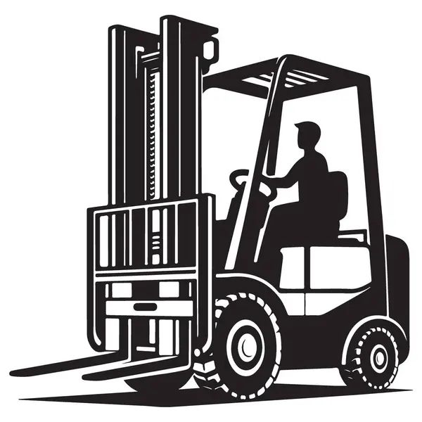 Forklift Kamyonu Ağır Görev Aletleri Depo Çalışması için Çizim