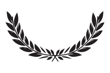 Başarının sembolü Laurel çelengi onur ve ihtişamın