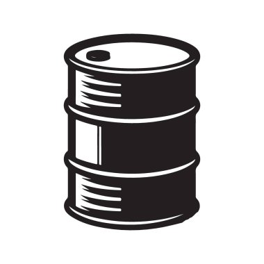 Kara Yağ Varili Enerji Endüstrisi Tasarımları Çizimi