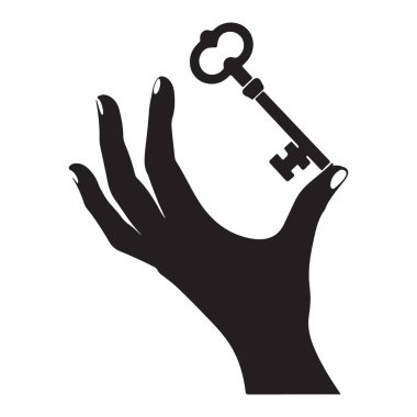 Başarının Anahtarını Tutmak Fırsatlar Vektörü İllüstrasyonunu Açmak