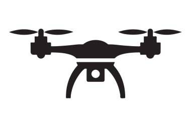 Drone Siluet İllüstrasyon Hava Perspektifleri için Çok Yönlü Aracı